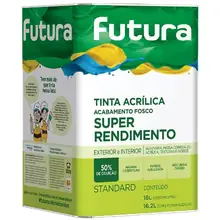 Tinta Acrílica Super Rendimento Fosco Futura — 3,6 L