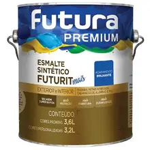 Esmalte Sintético Futurit Premium Mais Futura — 3,6 L