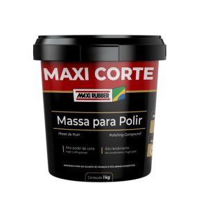 MASSA DE POLIR MAXI CORTE 2 BASE AGUA 1KG MAXI RUBBER