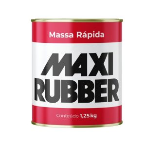 MASSA RAPIDA BRANCA 1,25KG MAXI RUBBER