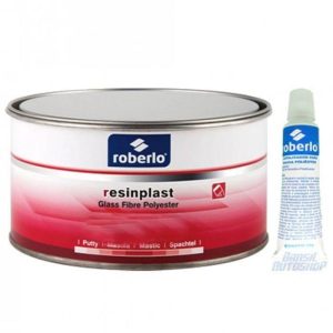 MASSA POLIESTER FIBRA DE VIDRO RESINPLAST 750 G ROBERLO