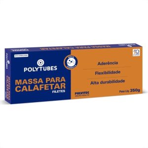 MASSA CALAFETAR CINZA FILETES POLYTUBES 350GR