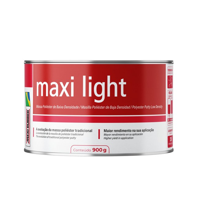 MASSA POLIESTER MAXI LIGHT 900G