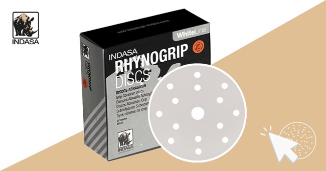 DISCO LIXA HOOKIT 6F WHITE P180 INDASA