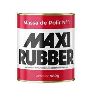 MASSA DE POLIR N1 980 G BASE SOLVENTE MAXI RUBBER